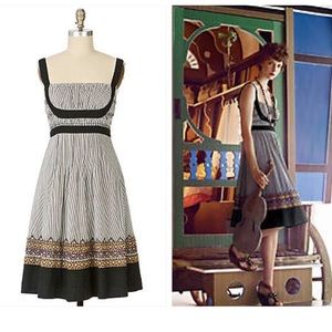 Anthro Fiddler’s Song Embroidered detail dress